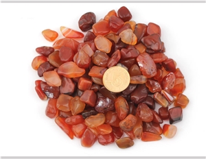 Polish Red Gemstone,Tumbled Agate Pebble,Red Crystal