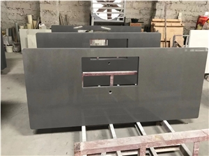 Black Quartz Kitchen Top
