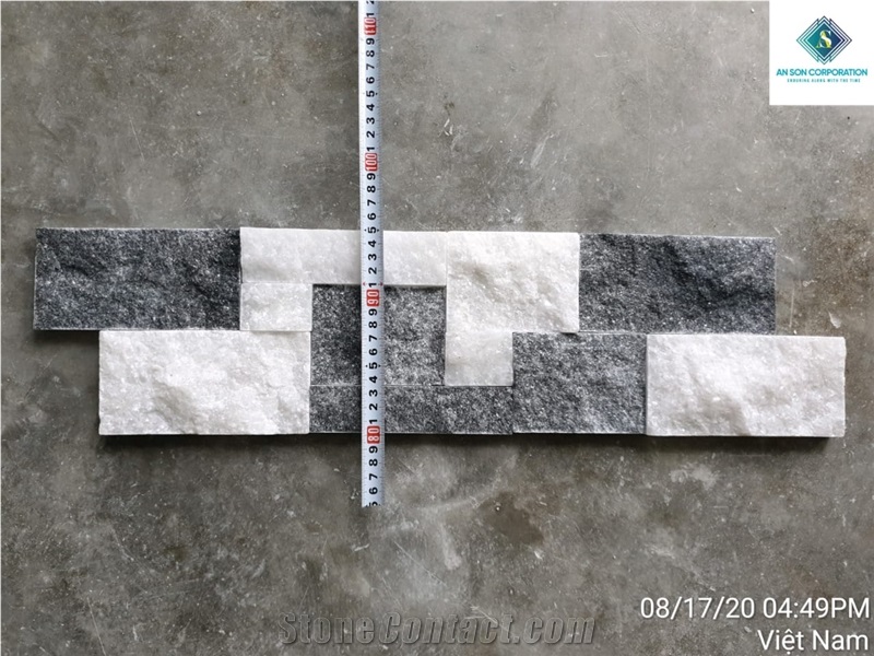 Black and White Marble Combination Wall Panel