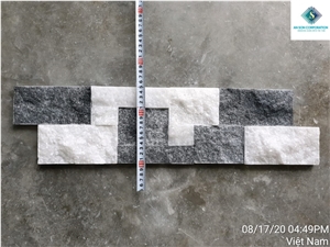 Black and White Marble Combination Wall Panel