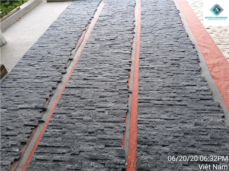 Black Marble Wall Panel 6 Lines