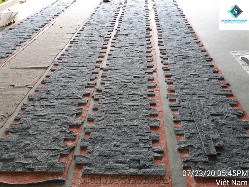 Black Marble Wall Panel 6 Lines