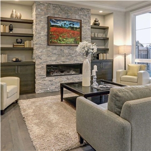 Cheap Natural Slate Wall Panel Multicolor Cladding Stone