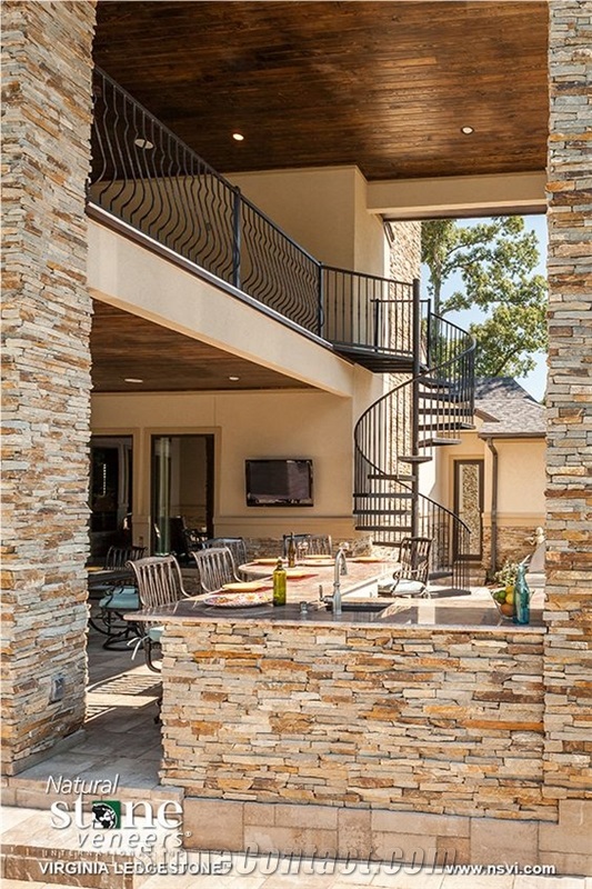 Cheap Natural Slate Wall Panel Multicolor Cladding Stone