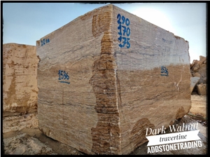 Azarshahr Walnut Travertine Blocks