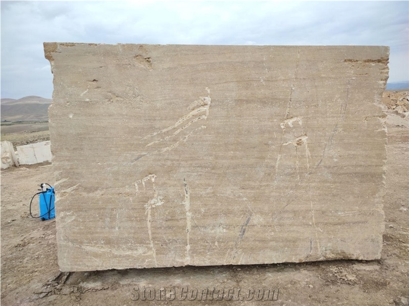 Beige Travertine Blocks
