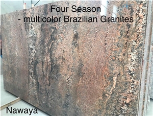 Four Seasons Granite Slabs, Brazil Multicolor Granite