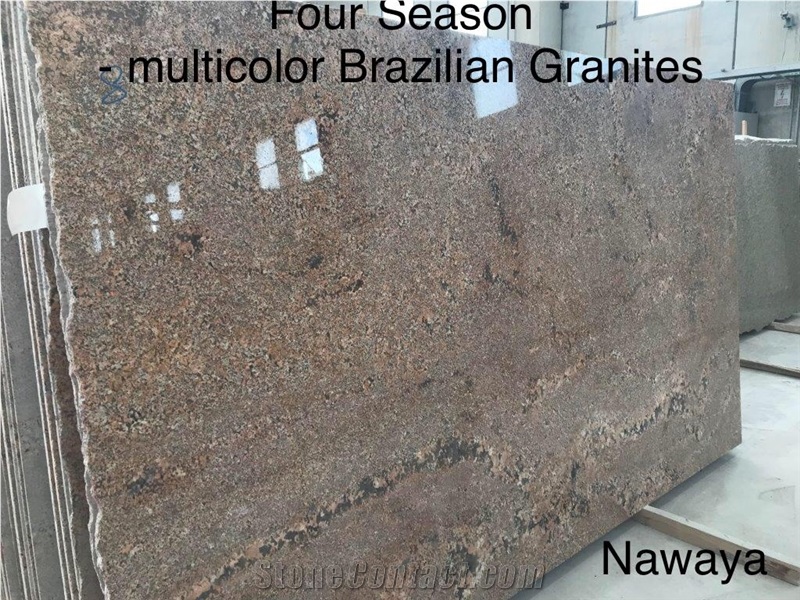 Four Seasons Granite Slabs, Brazil Multicolor Granite