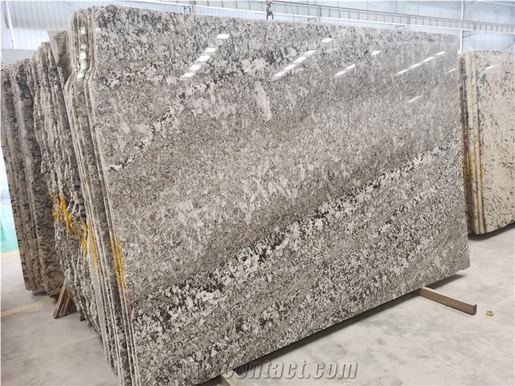Brazil Bianco Antico Azul Aran White Granite Slabs
