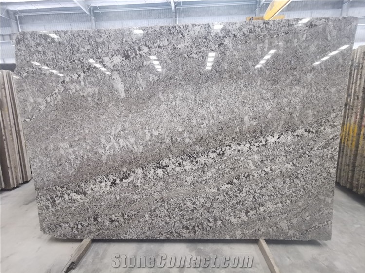 Brazil Bianco Antico Azul Aran White Granite Slabs