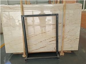 Sofitel Gold Beige Marble Wall Panel Floor Tile