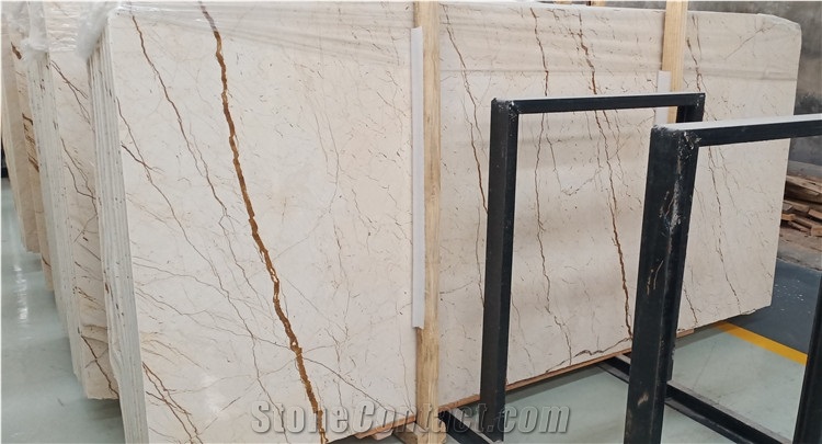 Sofitel Gold Beige Marble Wall Panel Floor Tile