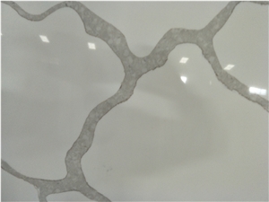 Artificial White Calacatte Quartz Slabs Silestone