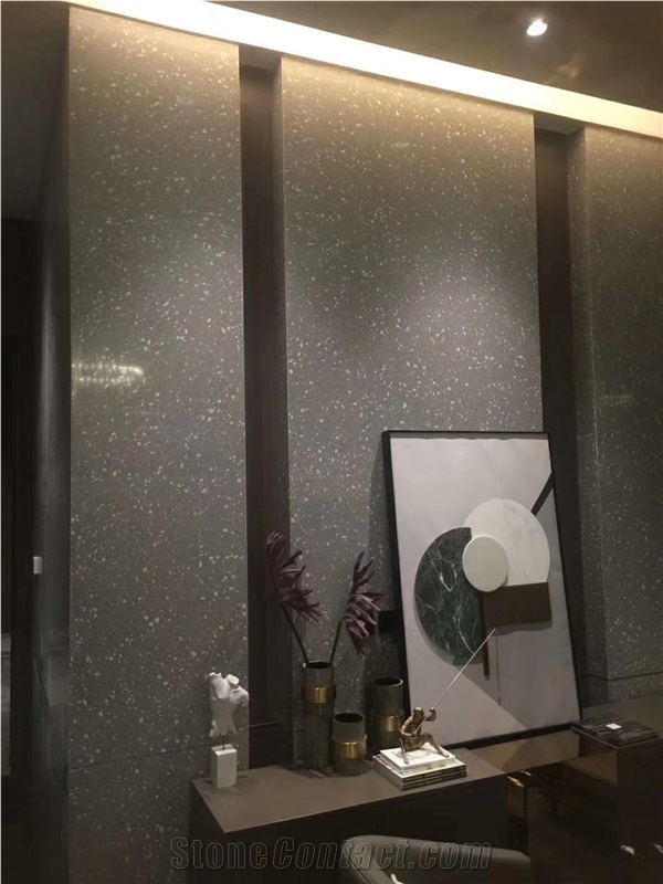 China New Grey Cement Terrazzo Wall Cladding,Floor Tiles