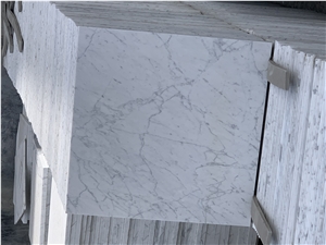 Italian Bianco Carrara White Marble Slabs Wall Floor Tiles