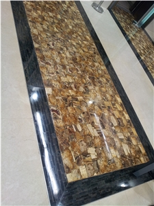 Interior Unique Design Petrified Wood Vanitytop