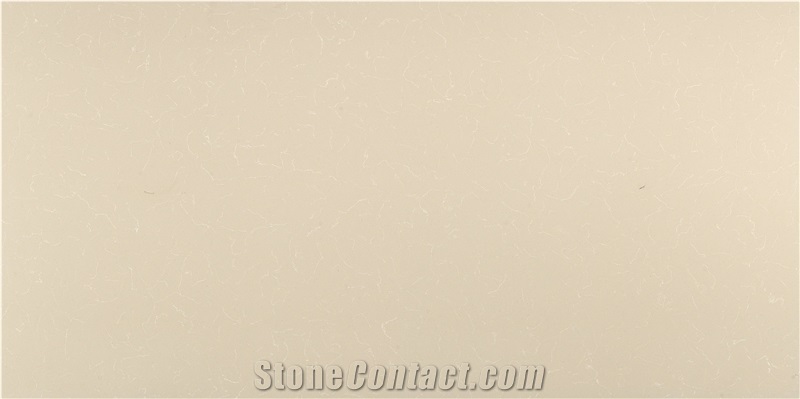 K7707 Artificial Stone Cararra Yellow Quartz Slabs