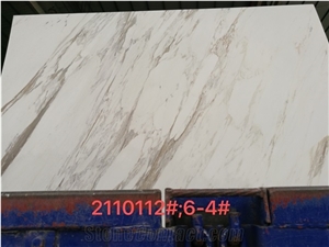 Calacatta Gold Cross Grain Slab Tile Wall Floor