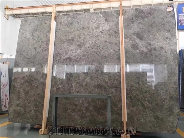 Dora Cloud Grey Marble Slabs Tiles Wall Floor Step Project
