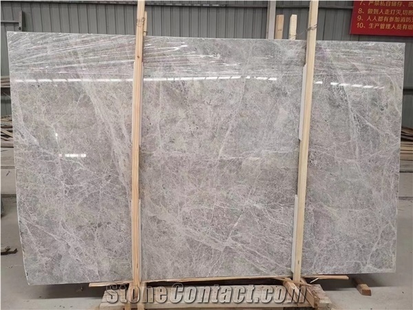 Dora Cloud Grey Marble Slabs Tiles Wall Floor Step Project