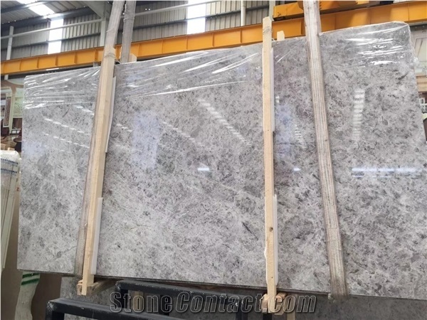 Dora Cloud Grey Marble Slabs Tiles Wall Floor Step Project