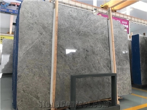 Dora Cloud Grey Marble Slabs Tiles Wall Floor Step Project