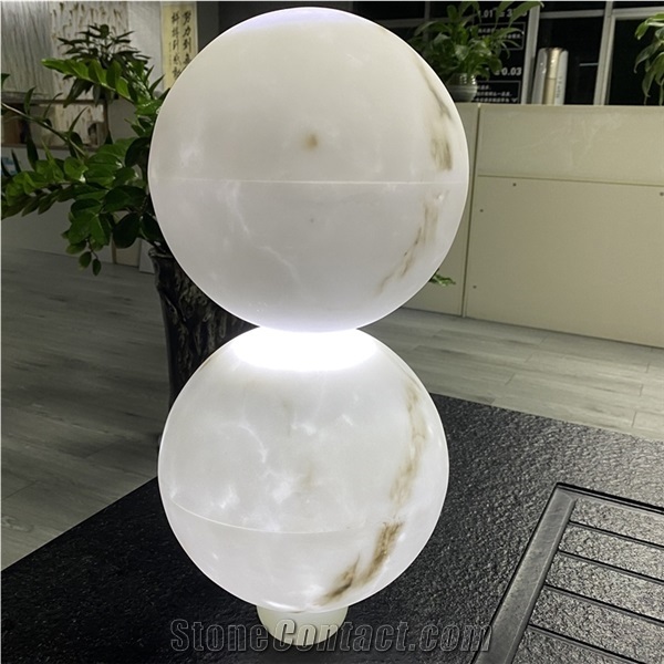 Translucent Globe Light Box for Hotel Decor