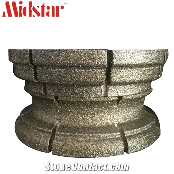 Electroplated Profile Wheel Marble Edge Profiling Customized