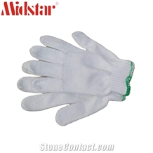 Factory Sell Black Cotton Knitted Gloves Hand Job Gloves