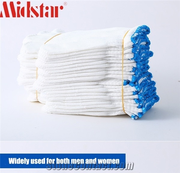 Factory Sell Black Cotton Knitted Gloves Hand Job Gloves