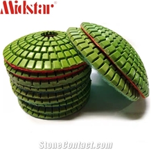 Midstar 4 Inch Flexible Polishing Pad Bowl Shape Convex Pad