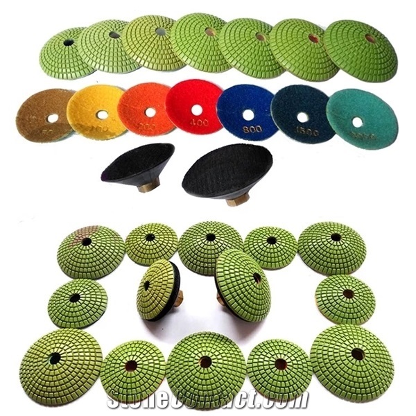 Midstar 4 Inch Flexible Polishing Pad Bowl Shape Convex Pad