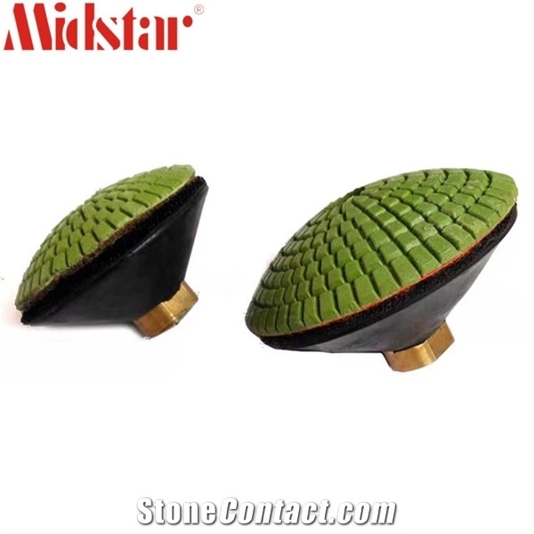Midstar 4 Inch Flexible Polishing Pad Bowl Shape Convex Pad