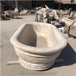 Black Marble Rectangle Bathtub for Fat People