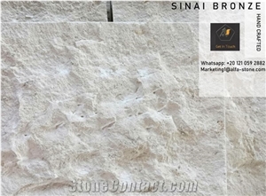 Sinai Bronze Chiseled Limestone Tiles