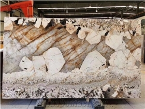 Patagonia Brazilan Luxury Brown White Quartzite Slab Patagonia Brazilan Luxury Brown White Quartzite Slab