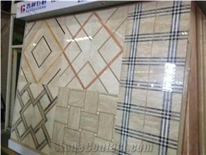 Waterjet Stone Medallion Ptattern Floor Tiles
