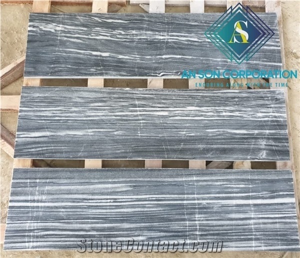 Black Tiger Veisn Marble Tiles for Stair