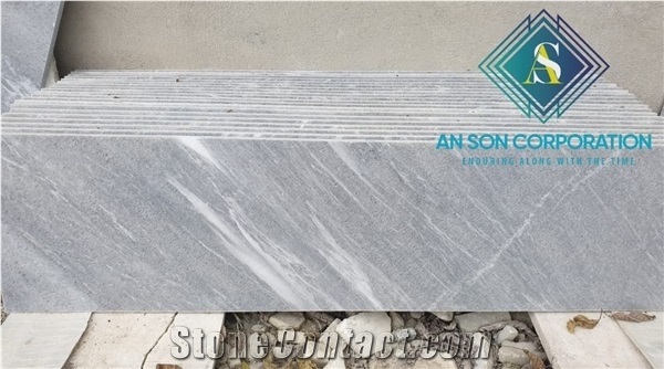 Grey Marble Tiles for Stone Stairs Step Risers