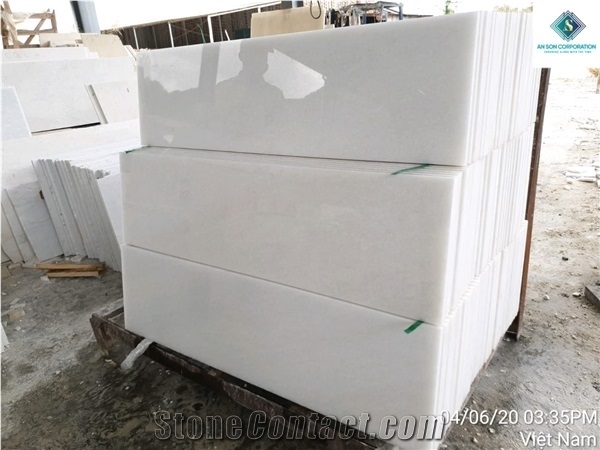White Marble Steps and Risers