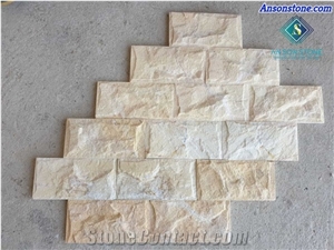 Yellow Tumbled Mushroom Marble for Wall