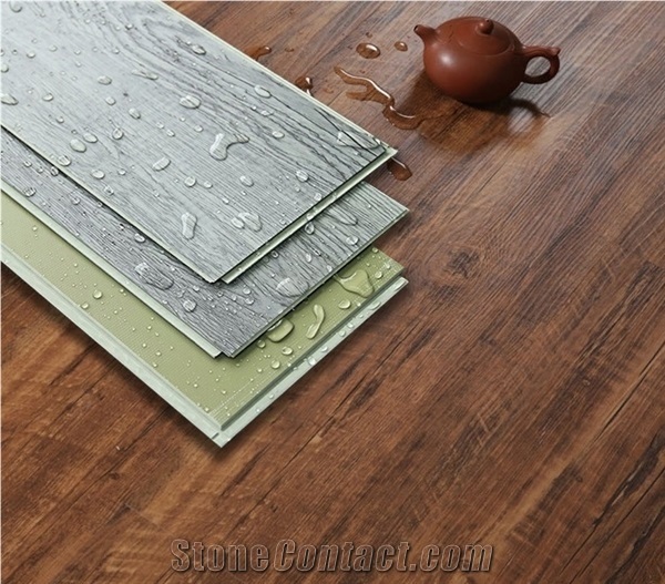 Spc Click Lock Flooring Tiles Wooden Design Sintered Stone Spw047