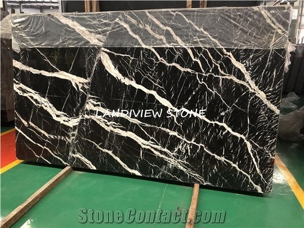 Bruno Perla Marble Alexandrette Black Tiles Slabs Walling