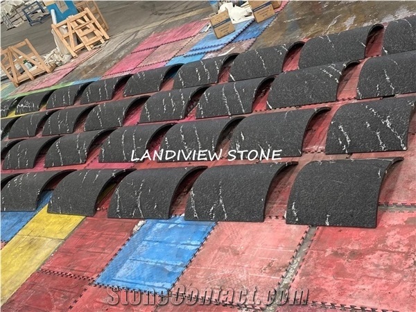 Snow Grey Cloud Black Jet Mist Granite Cladding