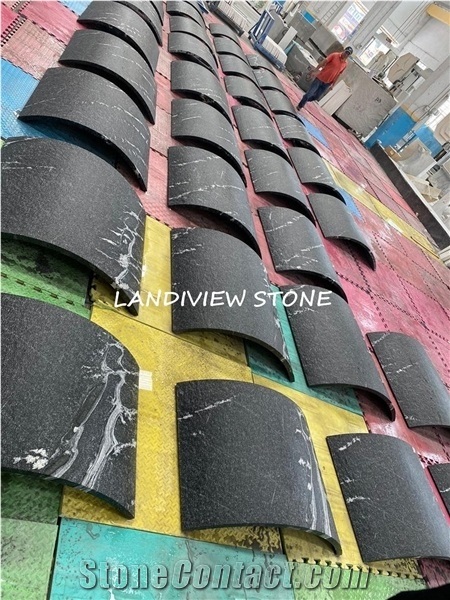 Snow Grey Cloud Black Jet Mist Granite Cladding