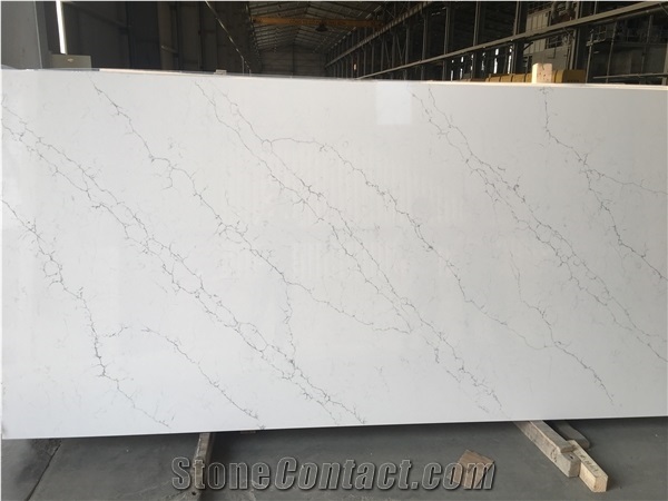 Calacatta Laza Quartz Vietnam Slabs