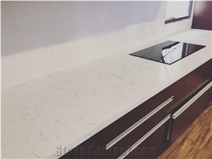 Carrara White Vietnam Quartz Calacatta