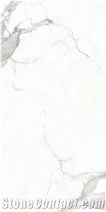 Arabescato Calacatta White Marble Slab Look Ceramic Tiles
