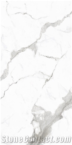Arabescato Calacatta White Marble Slab Look Ceramic Tiles