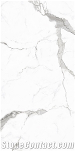 Arabescato Calacatta White Marble Slab Look Ceramic Tiles
